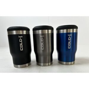 Lot Of 3 Reduce Cold-1 Bottle/Can Cooler 14oz Koozie Vacuum Insulated